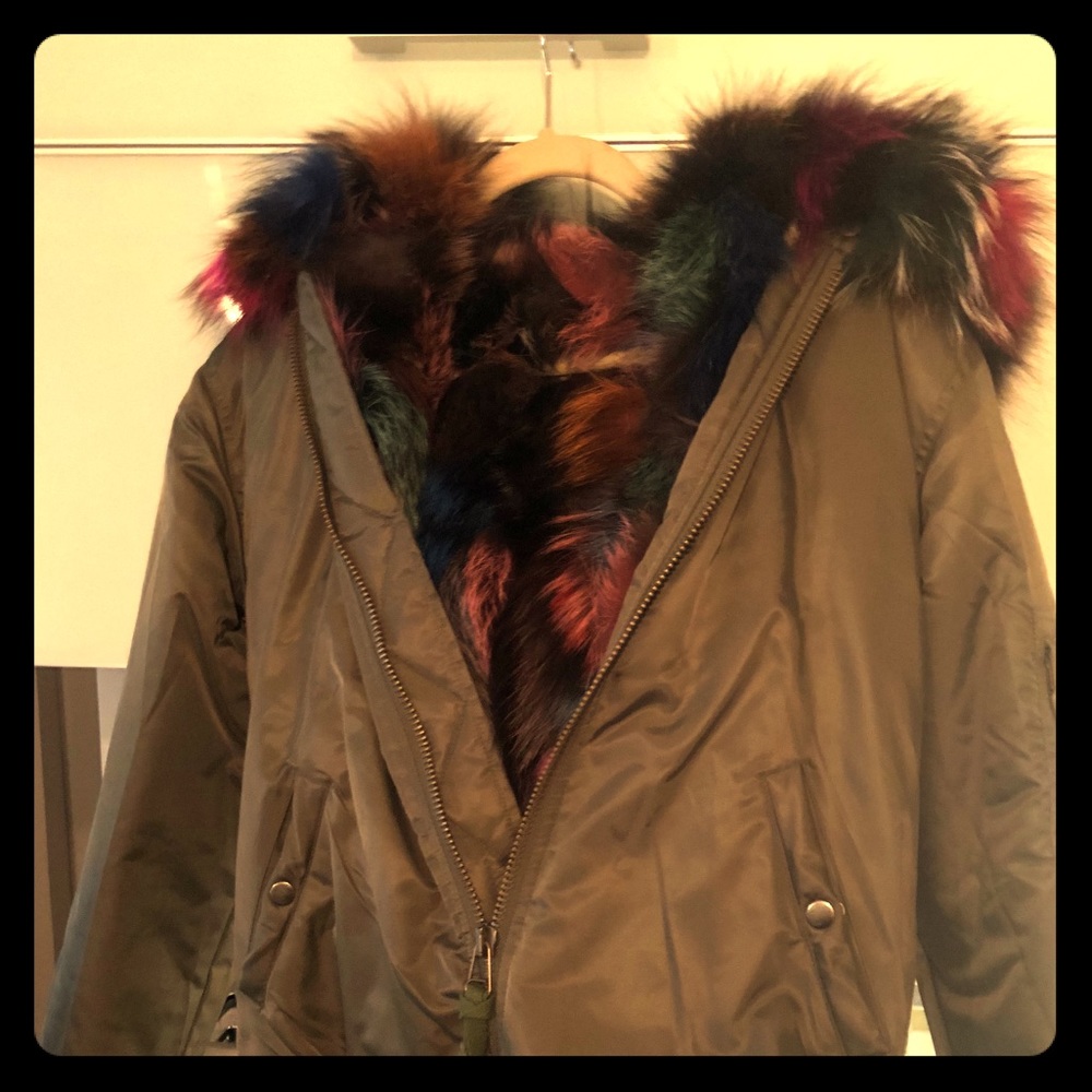 Handmade SAM style fur bomber jacket
